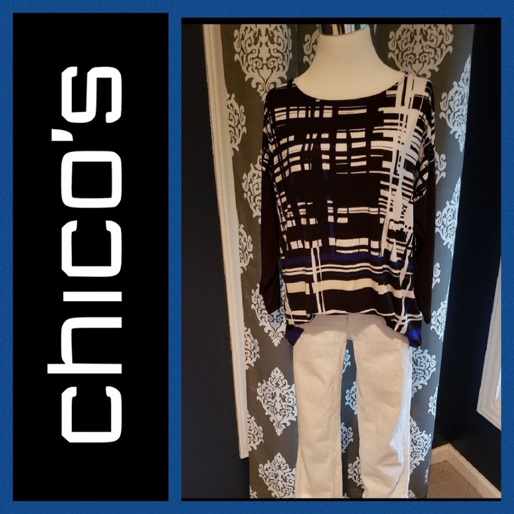 Chico's 3/4 sleeve top